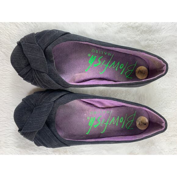 Blowfish Malibu Black Suede Ballet Flats Size 7 - Picture 6 of 7